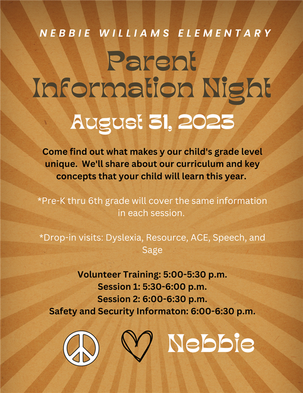  Parent Information Night